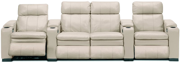 диван белый для кинотеатра
